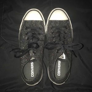 Black Sparkle Converse